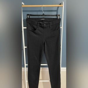 Liverpool Gia Glide on Skinny Pant - Size 4 - Dark Grey Herringbone